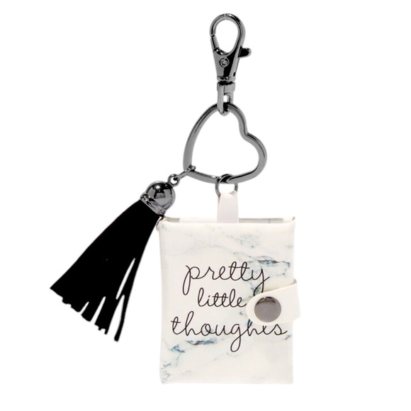 "Pretty Little Thoughts" Mini Notebook Keychain - NWT - Picture 2 of 2